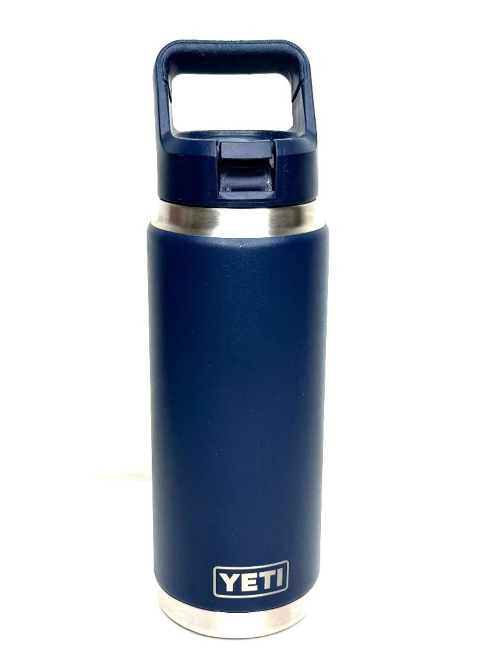 YETI 26 oz Rambler Stainless Steel Outdoor Travel Gym Reusable Bottle Blue